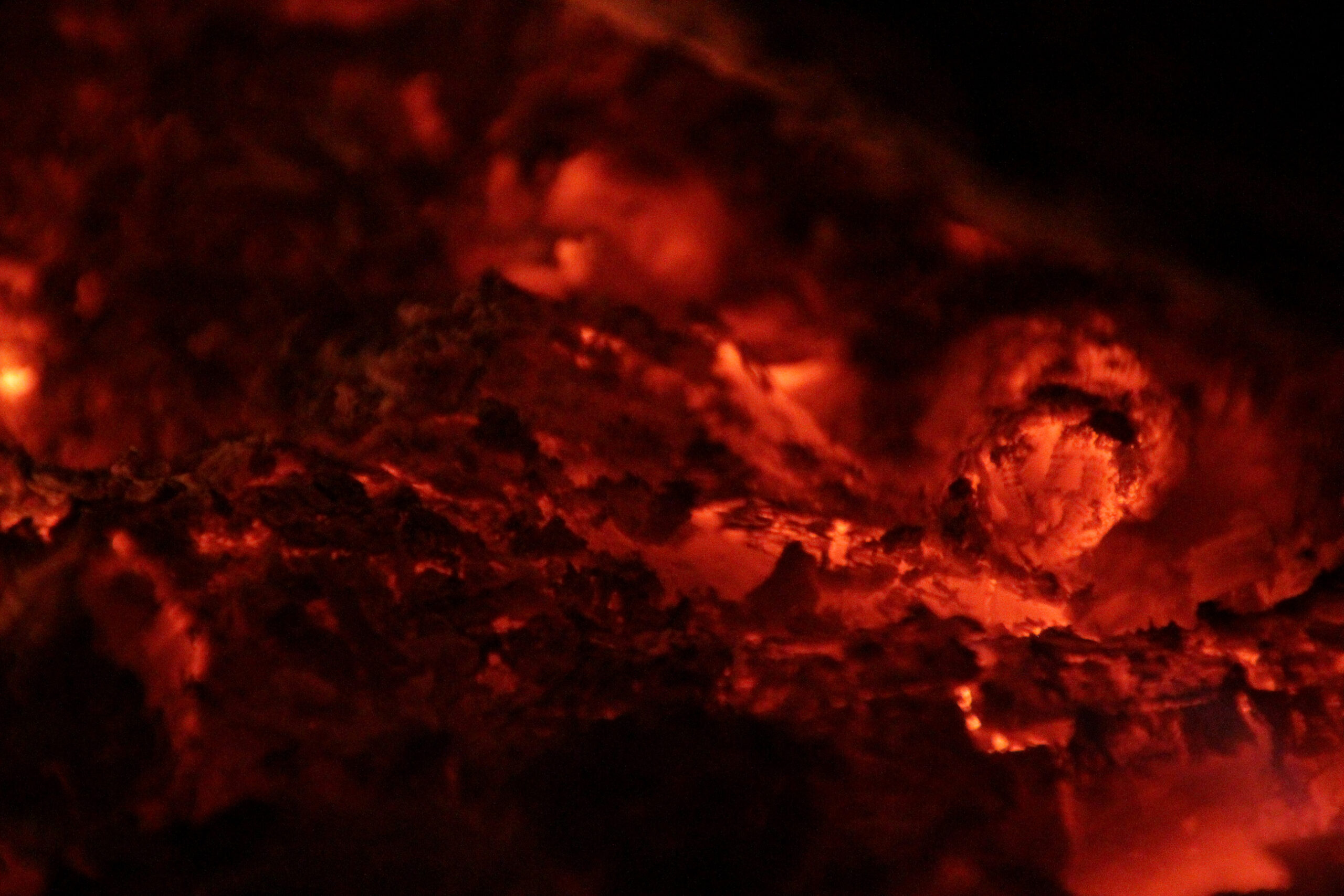 Campfire embers