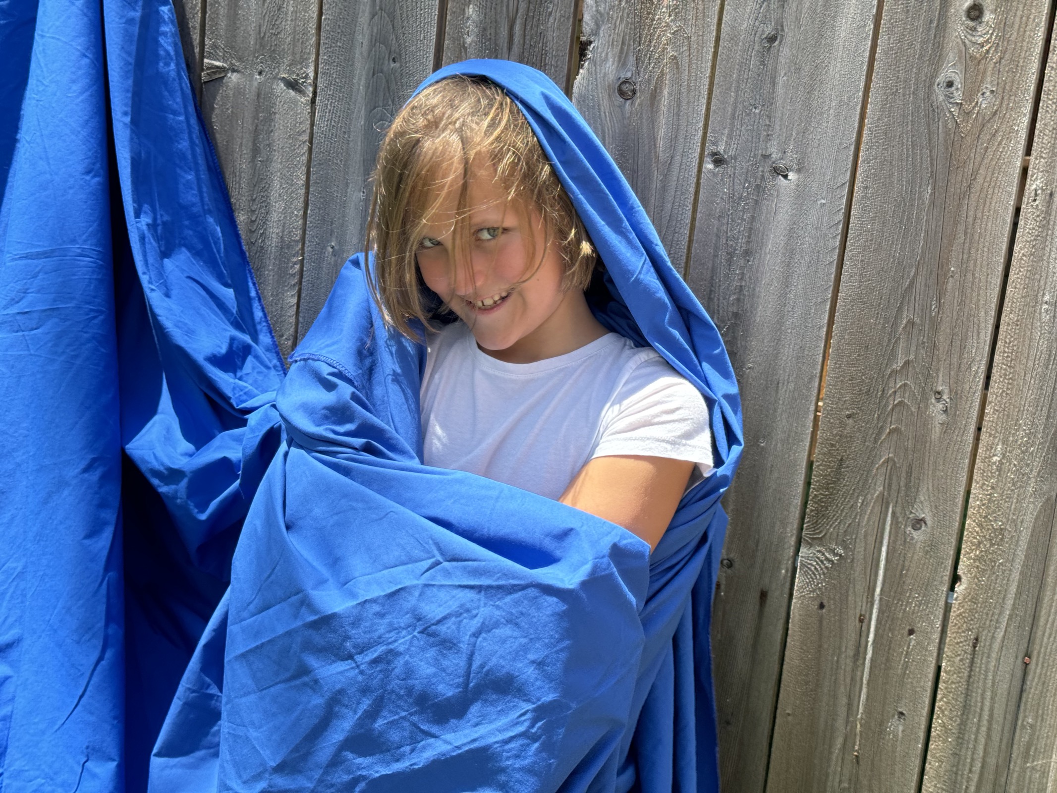 Special assistant helping with the blue screen