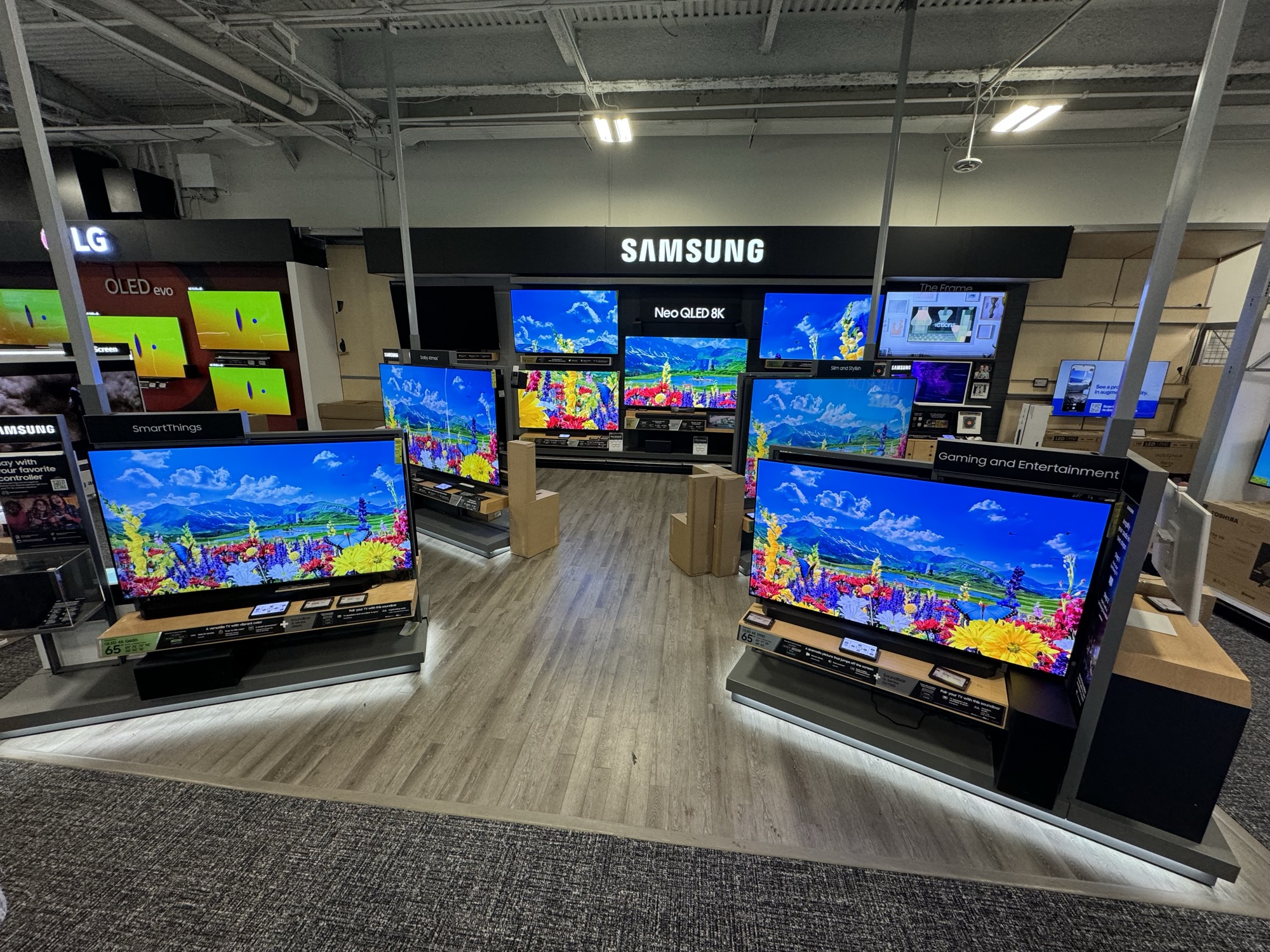 The takeover running in-store
