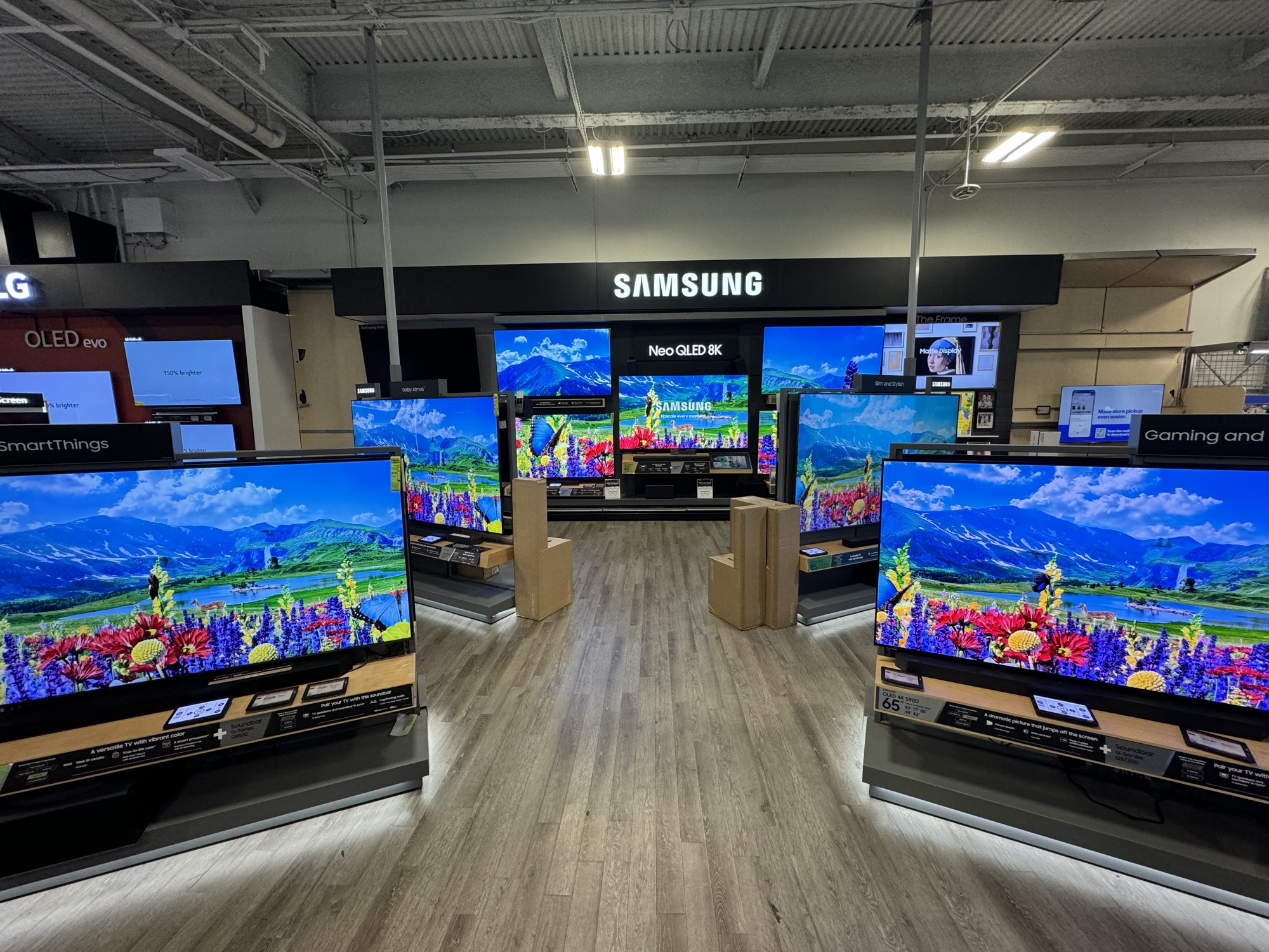 The takeover running in-store